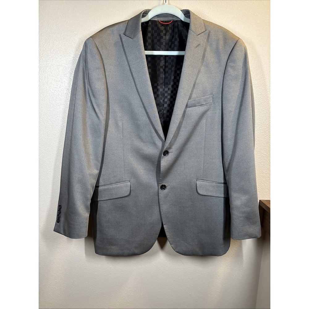 BILLY LONDON UK mens gray sport coat jacket blazer 44 2 Button